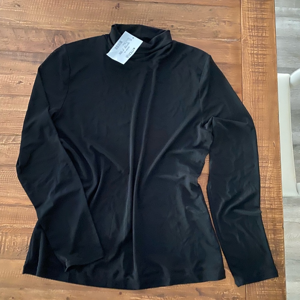 INC international concepts black shear blouse